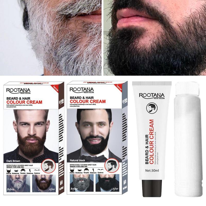 Hair Care Lotion - 2 Pz/set Uomini Efficiente Barba Nero