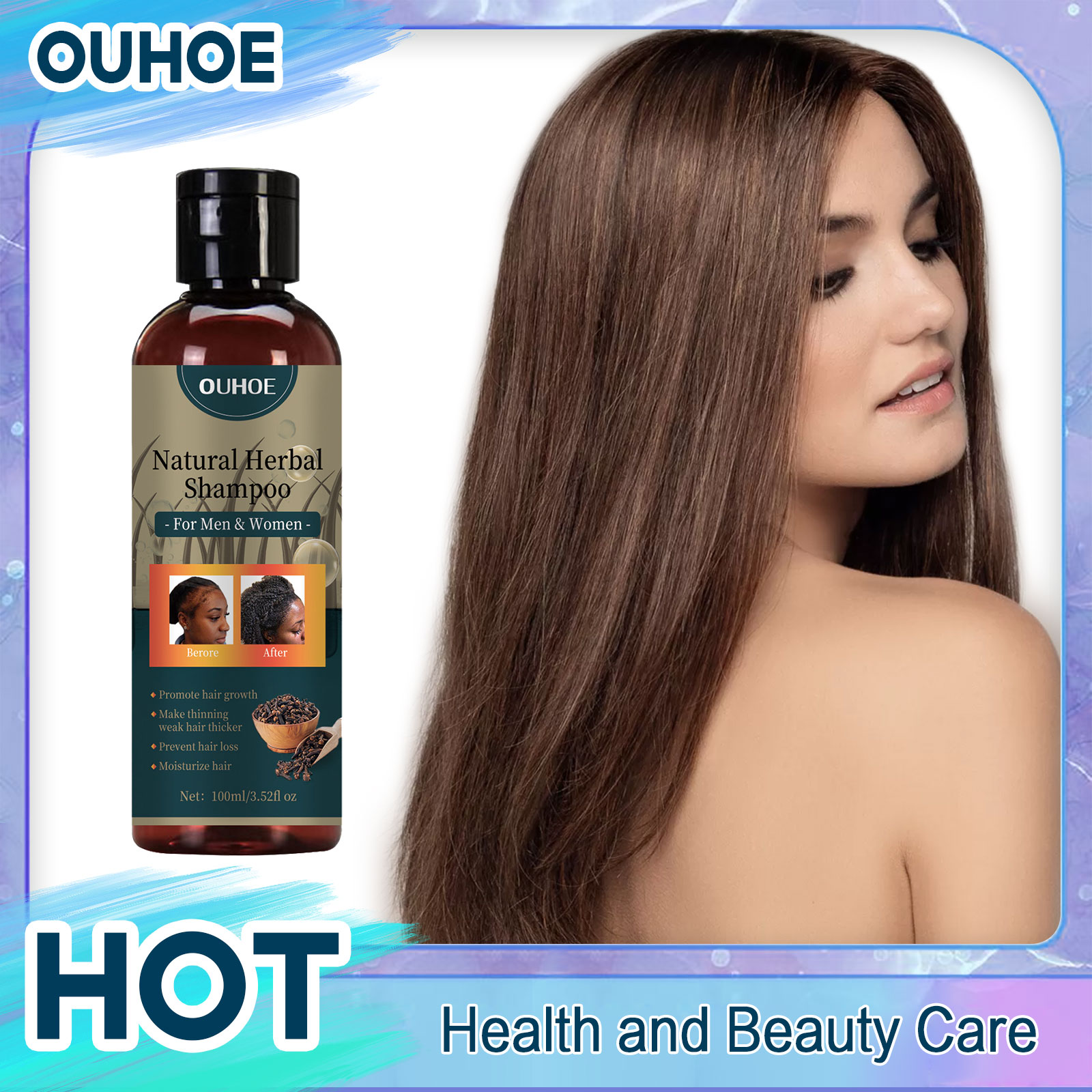 Hair Care Dandruff - OUHOE Shampoo per la crescita dei