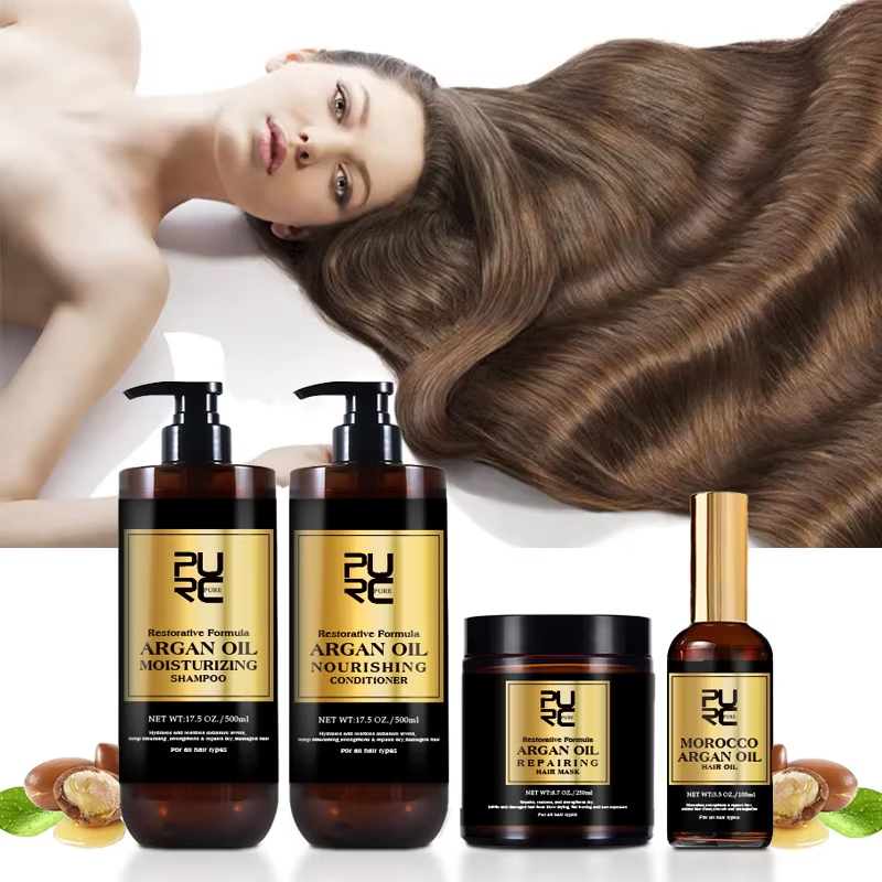 Hair Care Dandruff - Set PURC Marocco: Siero, Shampoo e
