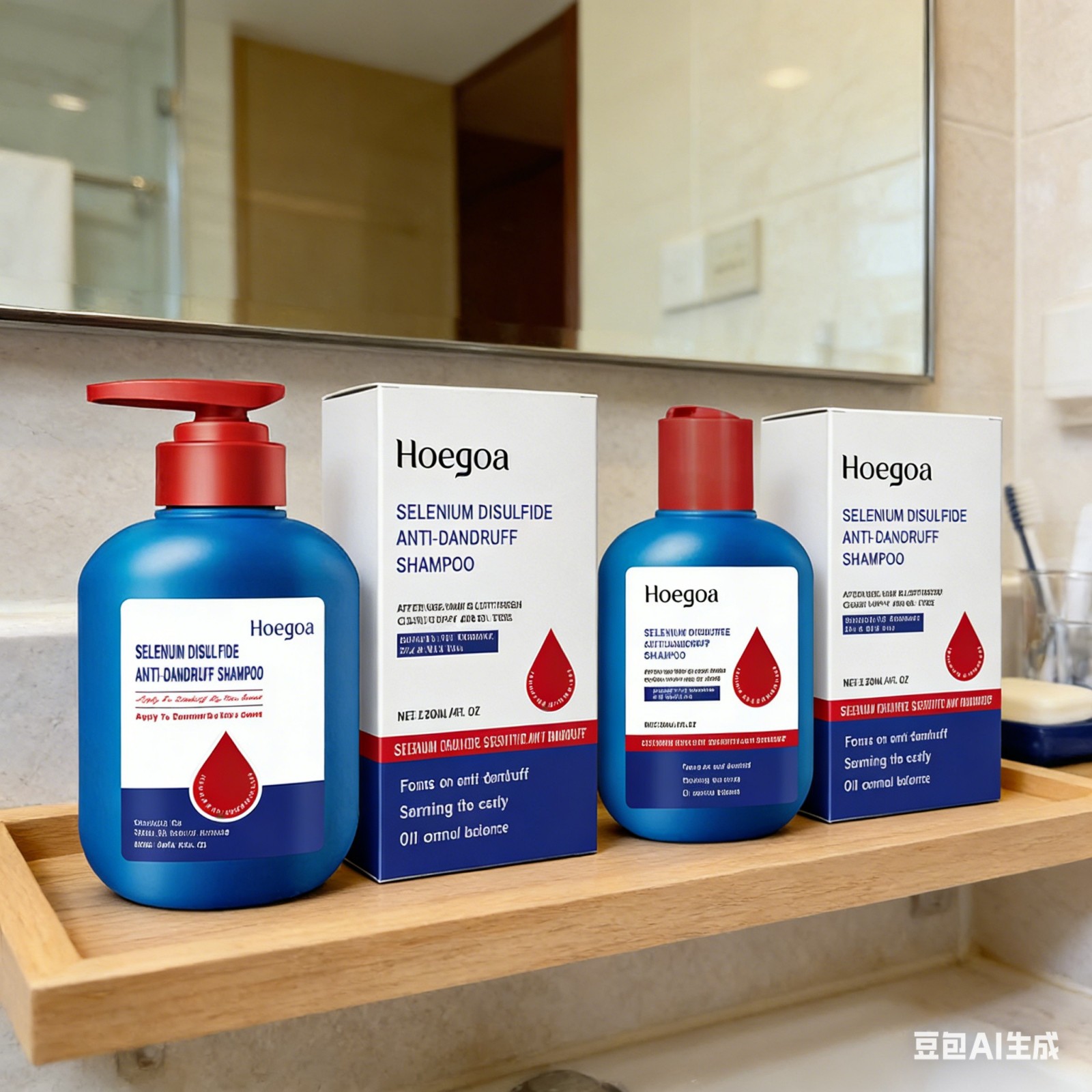 Hair Care Dandruff - Shampoo Antiforfora Hoegoa, Controllo Oleosità, Idratante,