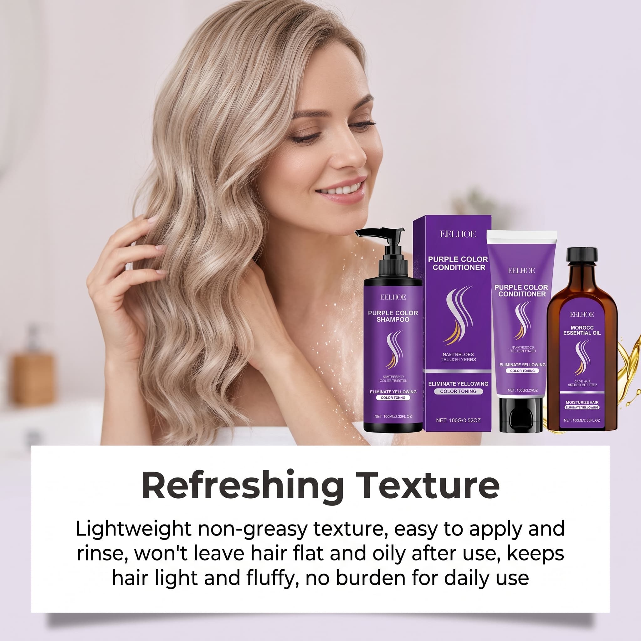 Set Shampoo Viola con Balsamo, - Hair Care Products recensione e prezzo